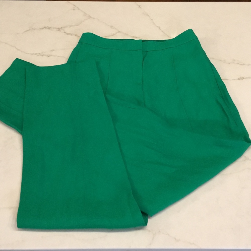 J. Crew Emerald Green Straight Leg Pants